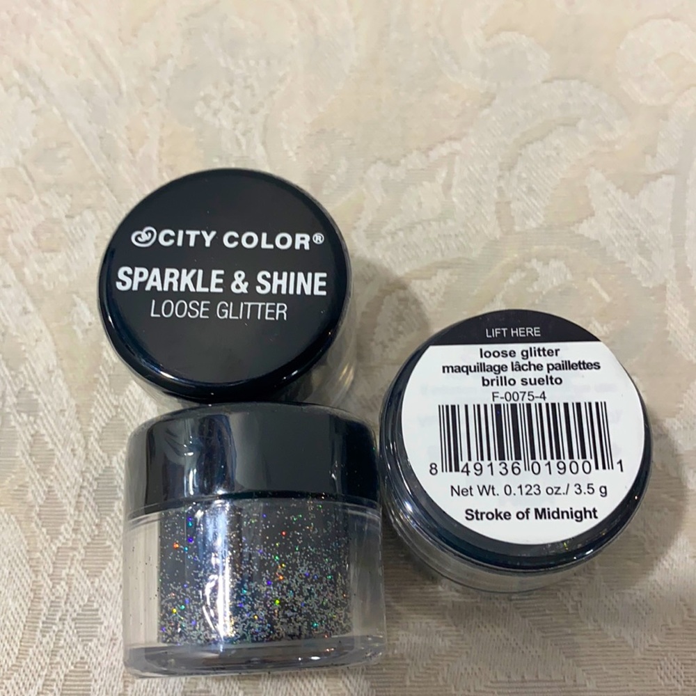 NWT City Color metallic loose glitter